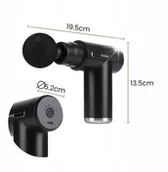 Masażery - Masażer PISTOLET DO MASAŻU MASAŻER DO PLECÓW CIAŁA WIBRACYJNY ETUI Huslog HUS1005 - miniaturka - grafika 1