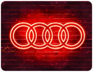 Podkładki pod mysz - PODKŁADKA POD MYSZKĘ AUDI Z IMIENIEM 23x19CM DO LAPTOPA - miniaturka - grafika 1