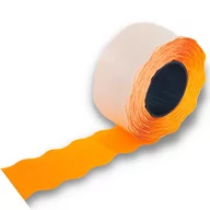Przybory szkolne - Taśma do metkownicy dwurzędowa/fala 26x16-pomarańczowa 5szt. - miniaturka - grafika 1