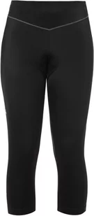 VAUDE Vaude damskie spodnie Women's Active 3/4 Pants, 3/4 spodnie rowerowe, funkcjonalna wyściółka siedziska, czarne uni, 34, 044090510340 - Spodnie rowerowe - miniaturka - grafika 1