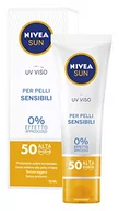 Kremy do twarzy - NIVEA SUN UV 50 ml krem przeciwsłoneczny do skóry wrażliwej FP50, krem do twarzy z 0% lepkim efektem, krem nawilżający i ochronny, który chroni przed podrażnieniami - miniaturka - grafika 1