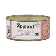 Mokra karma dla kotów - Applaws mokra karma dla kota Adult w bulionie Filet z tuńczyka z krewetkami 24x70 g - miniaturka - grafika 1