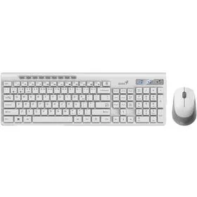 Klawiatura i mysz Genius SlimStar 8230 (31340015403) Biała - Zestawy myszka + klawiatura - miniaturka - grafika 1