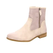 Kozaki damskie - Tamaris Damskie kozaki z krótką cholewką 25319, szary - Szary Grey Snake 285-40 EU - miniaturka - grafika 1