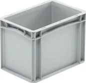 Pojemniki przemysłowe - qBox Pojemnik transportowy wym. 300 x 200 x 220 mm wariant bez pokrywki - miniaturka - grafika 1