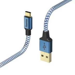 Hama Kabel Reflected USB Typ A-USB typ C 1.5M Niebieski - Kable USB - miniaturka - grafika 1