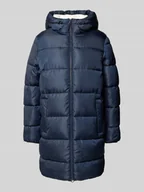 Płaszcze damskie - Płaszcz pikowany o kroju regular fit z kapturem i tunelem - miniaturka - grafika 1