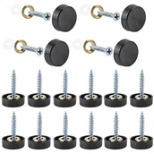 Śruby i nakrętki - 12 sztuk dekoracyjnych śrub lustrzanych ze stali nierdzewnej, polerowane gwoździe lustrzane, 19 mm śruby lustrzane ze stali nierdzewnej, ozdobne śruby - miniaturka - grafika 1