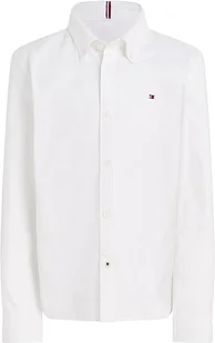 Tommy Hilfiger Boys Stretch Oxford Shirt L/S Bluzka dziecięca, Biały, 4 años - Bluzki damskie - miniaturka - grafika 1