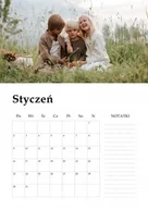 Kalendarze - Fotokalendarz, personalizowany kalendarz ścienny premium, 20x30-A4 cm, 12 stron, Zdjęcie z notatkami - miniaturka - grafika 1