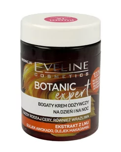 Eveline Botanic Expert Bogaty odżywczy Krem do twarzy na dzień i noc Ekstrakt z Lnu 100ml - Kremy do twarzy - miniaturka - grafika 1