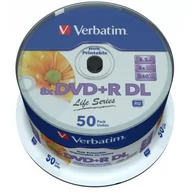 Nośniki danych - Verbatim Dysk DVD+R 8.5GB Double Layer 8x 50 szt. 97693 - miniaturka - grafika 1