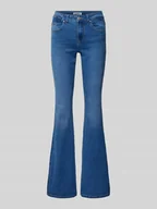 Spodnie damskie - Jeansy z poszerzaną nogawką z mieszanki bawełny model ‘REESE’ - miniaturka - grafika 1