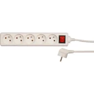Przedłużacze i rozgałęźniki - Vorel Przedłużacz elektryczny z uziemieniem 5-gniazd 5m z wyłącznikiem 72534 - miniaturka - grafika 1