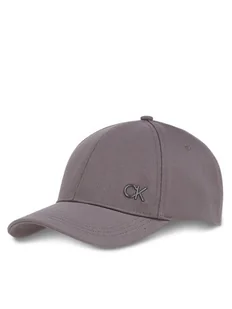 Calvin Klein Czapka z daszkiem Bombed Metal K50K512349 Szary - Czapki męskie - miniaturka - grafika 1