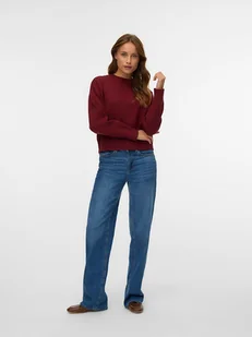 Vero Moda Sweter w kolorze bordowym - Swetry damskie - miniaturka - grafika 1