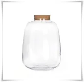 Dekoracje domu - Las w słoiku, szklany słoik z korkiem LATARNIA H-30 cm - miniaturka - grafika 1