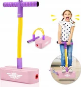 Skoczki dla dzieci - DRĄŻEK DO SKAKANIA DLA DZIECI Z WYGODNYMI UCHWYTAMI ZABAWA I TRENING - miniaturka - grafika 1