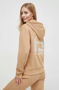 Fila bluza VR46 damska kolor beżowy z kapturem z aplikacją - Bluzy damskie - miniaturka - grafika 1