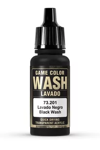 VALLEJO WASH-CZARNY 17ml - Modele do sklejania - miniaturka - grafika 1