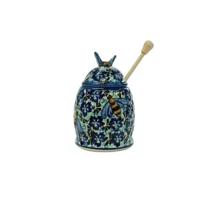 Ceramiczny pojemnik na miód Ceramika Bolesławiec - Pojemniki kuchenne - miniaturka - grafika 1