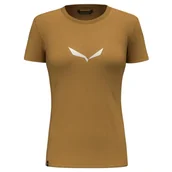 Koszulki i topy damskie - Salewa Solidlogo Dri-Release® T-shirt damski, brązowy, XS - miniaturka - grafika 1