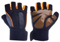 Rękawiczki rowerowe - Rękawiczki rowerowe krótkie ŻELOWE nadgarstek - L - miniaturka - grafika 1