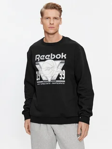 Reebok Bluza Basketball IL4432 Czarny Regular Fit - Bluzy męskie - miniaturka - grafika 1