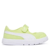 Buty dla dziewczynek - Sneakersy Puma Courtflex v3 Lina V Inf 400579 Zielony - miniaturka - grafika 1