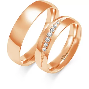 Obrączki ślubne z brylantami Złoty Skorpion – C118 - Obrączki ślubne - miniaturka - grafika 4
