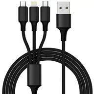 Kable USB - Kabel USB do Ładowarka Lightning MicroUSB USB-C QC - miniaturka - grafika 1