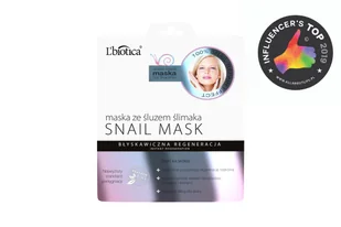 L'BIOTICA SNAIL MASK MASKA ZE ŚLUZEM ŚLIMAKA 23 ml 7073189 - Maseczki do twarzy - miniaturka - grafika 2