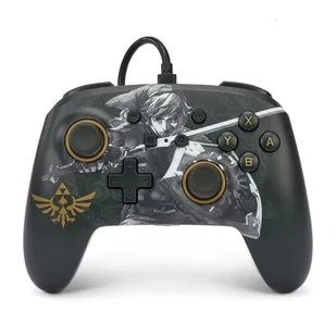Kontroler PowerA Enhanced Wired pro Nintendo Switch - Battle-Ready Link (NSGP0091-01) - Akcesoria do Nintendo - miniaturka - grafika 1