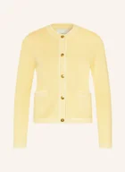 Swetry damskie - Gant Kardigan gelb - miniaturka - grafika 1