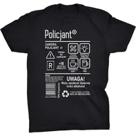 Koszulki męskie - Policjant Etykieta Koszulka Dla Policjanta - miniaturka - grafika 1