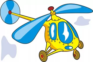 Helikopter, Śmigłowiec - naklejki Pojazdy 277, 120x80 cm - Naklejki na ścianę - miniaturka - grafika 1