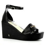 Sandały damskie - Sandały damskie na koturnie CARINII - Carinii - miniaturka - grafika 1