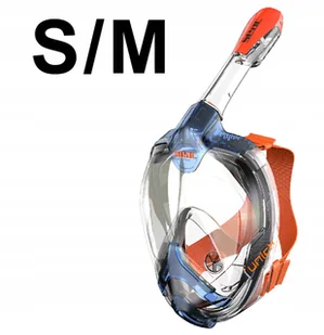 Seac Sub Unica MD osobnik ciężaru-fajka do nurkowania maska S/M 1700002001162A_Bleu Orange_S/M - Maski do nurkowania - miniaturka - grafika 1