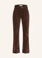 Spodnie damskie - Marc O'polo Spodnie Bootcut Kiruna Z Aksamitu braun - Marc O'Polo - miniaturka - grafika 1