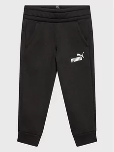 Puma Spodnie dresowe Essentials Logo 586973 Czarny Regular Fit - Odzież sportowa dziecięca - miniaturka - grafika 1