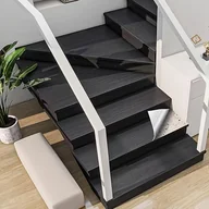 Inne - TEMU Wodoodporne, Antypoślizgowe Naklejki na Schody z Winylu w Stylu Vintage z Efektem Drewna - Trwałe, Samoprzylepne, Możliwość Mycia, Dekoracje - miniaturka - grafika 1