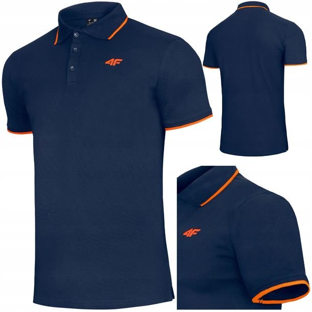 Koszulka Męska Polo 4f Polówka 0719 T-shirt Bluzka Sportowa Na Co Dzień M