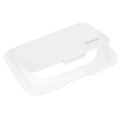 Chusteczki nawilżane - Akuku, wielorazowe wieczko do chusteczek nawilżanych, uniwersalne, białe, 1 sztuka - miniaturka - grafika 1