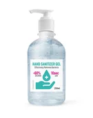 Dezynfekcja - Omega Omega OMEGA HAND SANITIZER 250ML BOTTLE WITH PUMP +60% ALCOHOL[45318] OHS250 - miniaturka - grafika 1