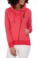 Bluzy damskie - Alife and Kickin LimaAK A damska bluza dresowa, bluza na czas wolny, bluza z zamkiem błyskawicznym, XS-XXL, koralowy melanż, M, Coral Melange - miniaturka - grafika 1
