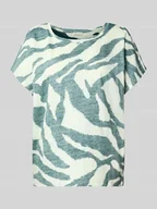 Koszulki i topy damskie - T-shirt o luźnym kroju z czystej bawełny - miniaturka - grafika 1