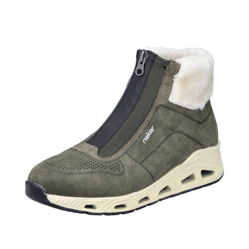 Rieker Damskie sztyblety N5271, zielone, rozmiar 42 EU, zielony, 42 EU