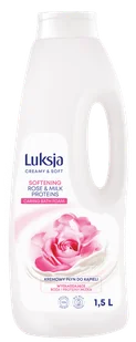 Delikatny płyn do kąpieli z różą i proteinami mleka Luksja 1500 ml - Kosmetyki do kąpieli - miniaturka - grafika 1