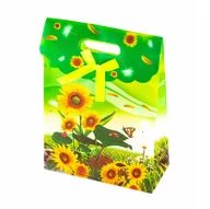 Opakowania i torebki na prezenty - WIOSENNE KWIATY TOREBKA PREZENTOWA RÓŻNE KOLORY - miniaturka - grafika 1