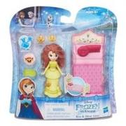 Figurki dla dzieci - Hasbro Frozen Anna z łóżkiem - miniaturka - grafika 1